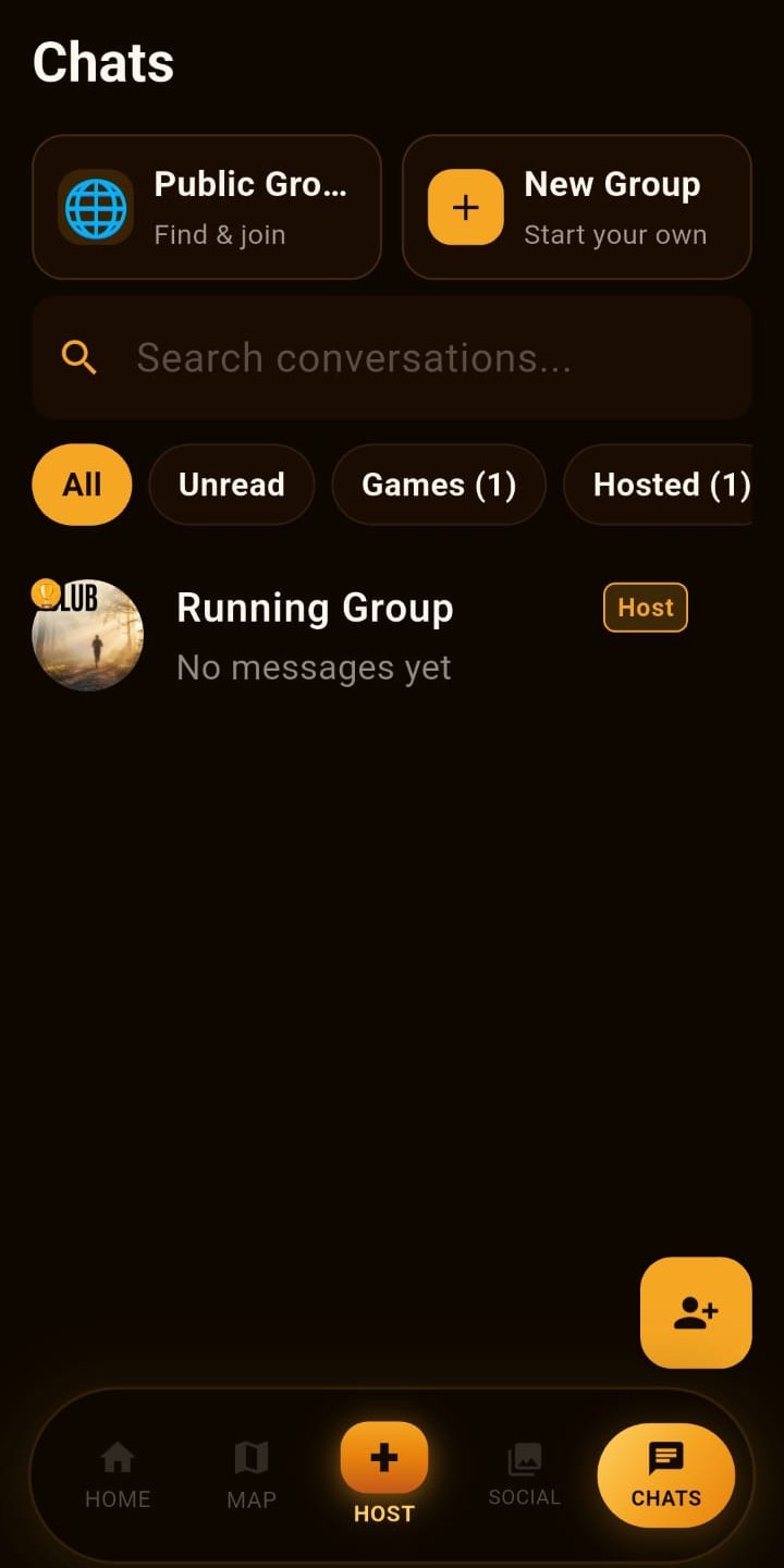 Event group chats