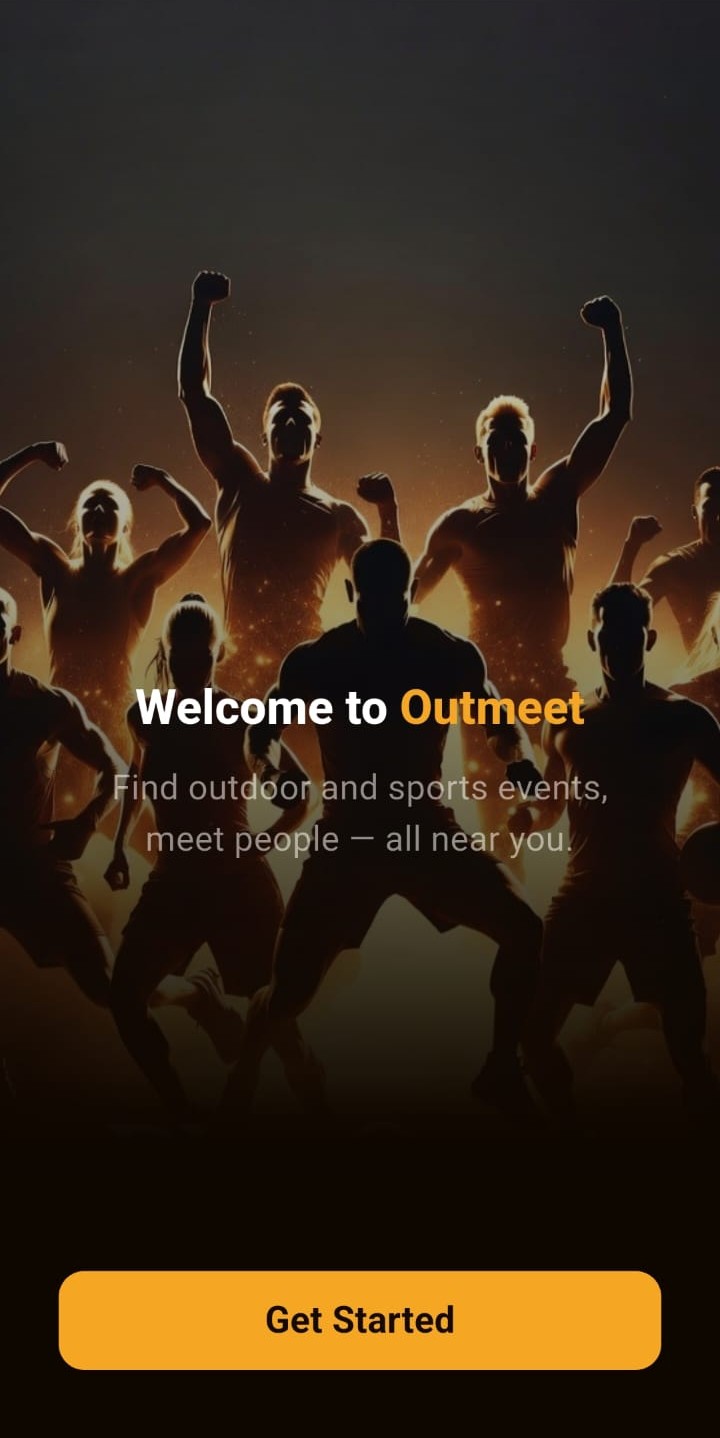 Outmeet welcome screen
